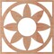 Ekena Millwork Blume Wood Fretwork Pierced Ceiling Medallion, Cherry, 40"OD x 13 7/8"ID x 1/4"T CMWP40X40X0250BLCH - alternate 2